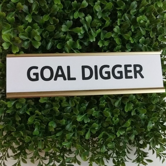 Desk office Home School plaque Goal Digger - Picture 6 of 8